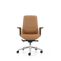 Chaise de bureau de luxe, chaise de bureau ergonomique, chaise de bureau exécutive moderne en cuir, chaise pivotante confortable pour le bureau