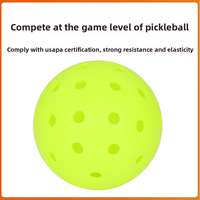 Balles de pickleball perforées multicolores en PE moulées par injection pour intérieur/extérieur, vente en gros Chine, commerce transfrontalier