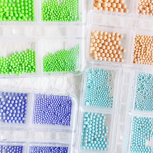 Cuentas de Burbuja para Decoración de <span class=keywords><strong>Uñas</strong></span> en Colores <span class=keywords><strong>Pastel</strong></span>, Cuentas de Caviar 3D para Decoración de <span class=keywords><strong>Uñas</strong></span>, Cuentas Esféricas Multitamaño en 6 Compartimentos - Product Image 5