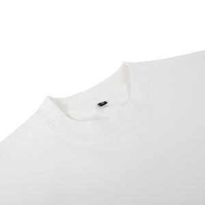 T-shirt unisexe 200gsm en coton uni pour hommes Drop Shoulder Custom High Quality Clothes Hip Hop Branded Essentials - Product Image 3