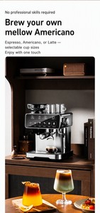 เครื่องชงกาแฟเอสเพรสโซกึ่งอัตโนมัติ 20 บาร์ สแตนเลส 1150 วัตต์ หน้าจอสัมผัส 11 ถ้วย สำหรับใช้ในบ้าน/ครัว - Product Image 6