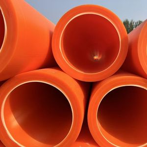 改質ポリプロピレンMPP電力管/ケーブルコンジットDN200/dn160モデルオレンジレッドMPPプラスチックパイプ（電力網改修用） - Product Image 3