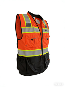 Chaleco de Seguridad Reflectante de Malla de Poliéster ANSI Clase 2 Personalizado para Hombre, Impresión de Logotipo Personalizado para Trabajo de Construcción - Product Image 4