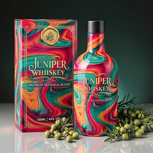 Botella de <span class=keywords><strong>Vodka</strong></span> de Lujo Super-flint de 750ml con Impresión por Transferencia de Agua, Botella de Vidrio Vacía Personalizada para Licores y Whisky, Venta al por Mayor OEM - Product Image 2