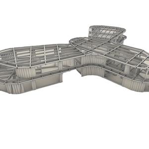 Centre touristique en structure métallique assemblée, immeuble de bureaux multi-étages en structure métallique, approvisionnement direct transfrontalier Nouvelle-Zélande - Product Image 5