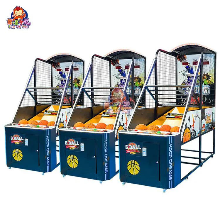 Miglior prezzo 1/2 Player Indoor Large Entertainment Crazy Basketball Street Coin Game Machine in vendita