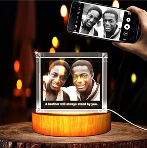 Brilhando personalizado cristal cubo escultura foto exposição paperweight vidro cristal cubo 3d laser gravado k9 cristal ofício para Valentine - Product Image 5