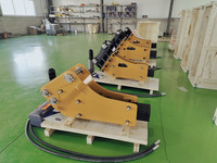 Disjoncteur hydraulique style silencieux avec marteau de démolition, outil de démolition, coupe-béton, haute qualité, 2 pièces