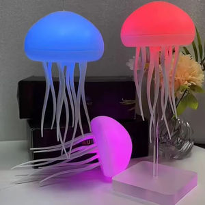 Lámpara voladora LED al por mayor de China, luz nocturna de medusas, Sensor de voz corporal ABS RGB, aplicaciones DIY para voz de sala de estar - Product Image 1
