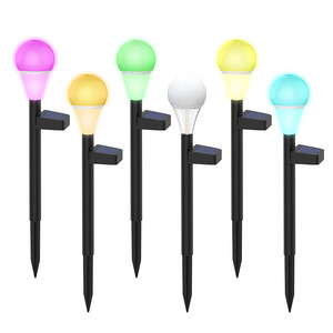 Solar Garden <b>Lights</b> Led Outdoor Waterproof <b>Pathway</b> Stake <b>Lights</b> <b>For</b> Yard Patio Decor 2 Year Warranty Mono Si Solar Cell - Product Image 1