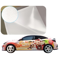 Rouleau de vinyle PVC auto-adhésif blanc brillant opaque personnalisé 3295C-2 0,2 mm pour décalcomanies de voiture résistantes aux solvants et aux UV