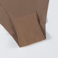 Culotte string sans couture Yicheng pour femme en soie glacée, taille basse, haute élasticité, pour le sport
