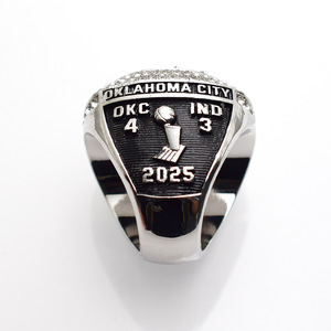 2025 Thunder Champion Ring Oklahoma Zilveren High <span class=keywords><strong>Jewelry</strong></span> Basketbalring Souvenir Sportwedstrijd Heren High-End Cadeaubox - Product Image 3