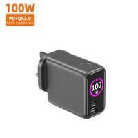 Adaptateur de chargeur de haute qualité 100w avec prise EU US UK et chargeur Type-C à charge rapide Type C pour téléphone