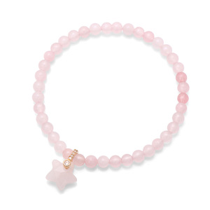 4mm Elastic <b>Stretch</b> Bohemian Style Natural Gemstone Star Charm Pendant <b>Bracelet</b> 6-8mm Bead Size Custom OEM Gift Jewelry Boutique - Product Image 5
