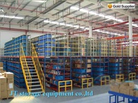 Étagères de stockage industrielles pour entrepôt, mezzanine, loft, robustes, durables, en acier, multi-niveaux, gain de place
