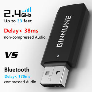<span class=keywords><strong>Casque</strong></span> de jeu <span class=keywords><strong>sans</strong></span> <span class=keywords><strong>fil</strong></span> Exclusivité transfrontalière Stéréo 2.4G pour mode double Réduction de bruit active Câble de 1,6 m - Product Image 5