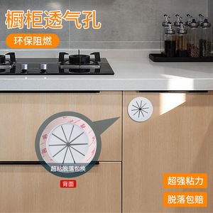 Self Adhesive Wire Hole Cover ABS Plastic Modern Simple Cabinet <b>Vent</b> Cover For Gas Cabinet Wardrobe Door - Product Image 2