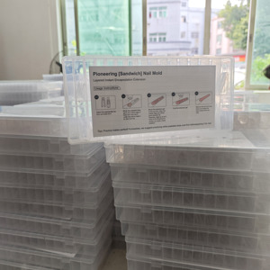 Dụng cụ tạo hình móng tay giả dạng kép MR Nail Dual Form PMMA không để lại vết tích, nhãn hiệu riêng, nối móng nhanh, dạng kép - Product Image 6