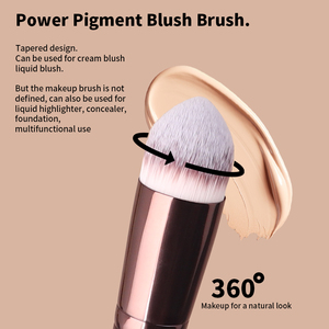 Ensemble de pinceaux de maquillage double-embout avec éponges applicatrices, manche métallique synthétique de qualité supérieure, pinceaux pointus/éventail/smoky/plats pour estomper et appliquer l'<span class=keywords><strong>eye</strong></span>-liner - Product Image 3