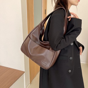 Women's <b>Vintage</b> Style PU Leather Large Capacity Zippered Shoulder <b>Bag</b> Waterproof Crossbody with Polyester Lining <b>Tote</b> <b>Bag</b> - Product Image 3
