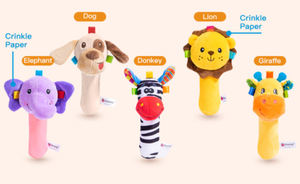 OEM ODM-campana de sonido bb personalizada para bebés, animales de peluche suaves con sonido de tela múltiple, fabricante profesional, sonajeros para bebés, Juguetes - Product Image 6