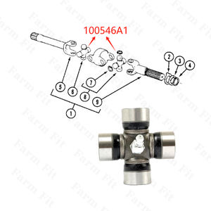 84355310 CAR40872 100546A1 5194198ทนทานสูงเทรนด์ใหม่สำหรับรถแทรกเตอร์995 4210 4230 560 4240ข้อต่อไขว้24*62.5มม. - Product Image 4