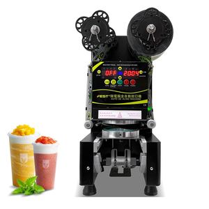Boba Milk Tea Juice <b>Drinks</b> <b>Cup</b> Sealing Machine <b>Plastic</b> Paper PP <b>Cups</b> Electric Automatic <b>Cup</b> Sealer for Bubble Tea Shops - Product Image 1