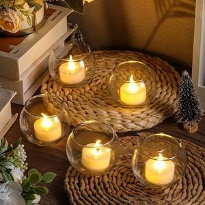 Offre Spéciale CandleScience : Gobelets <span class=keywords><strong>en</strong></span> <span class=keywords><strong>Verre</strong></span> à Base Épaisse Libbey, Lot de 48 – Récipients pour Bougies, Activités Religieuses, Fête de Pâques, Porte-Bougies Votives - Product Image 4