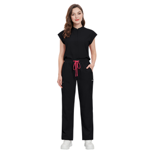 42393 Ensembles de Blouses Médicales Personnalisées ; Uniformes Médicaux Performants en Lin pour Femme, Vêtements Médicaux Élégants - Product Image 1