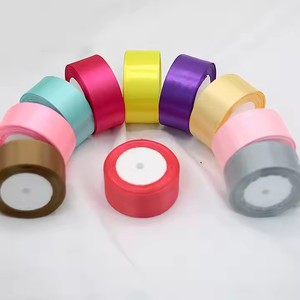 <span class=keywords><strong>Ruban</strong></span> en satin double face de 4 cm x <span class=keywords><strong>25</strong></span> yards pour emballage de bouquets floraux écologiques de haute qualité, idéal pour les cadeaux d'<span class=keywords><strong>anniversaire</strong></span> (vente en gros) - Product Image 4