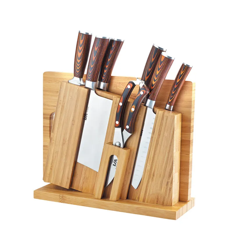 Porte-couteau en bois pour la cuisine et les amateurs de couteaux