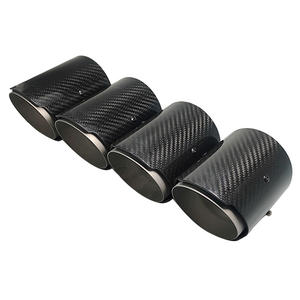 AK karbon Fiber egzoz İpuçları BMW F87 M2 F80 M3 F82 F83 M4 doğrudan Fit veya evrensel susturucu egzoz borusu - Product Image 1