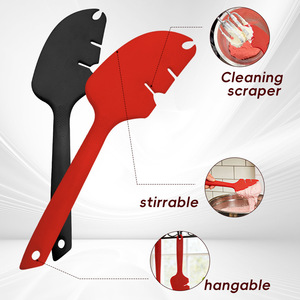 Spatule en silicone multi-usages, de qualité alimentaire, antiadhésive, pour la pâtisserie, la cuisine, le mélange de crème, pour la boulangerie - Product Image 1