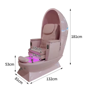 Fauteuil de pédicure moderne de luxe, dossier réglable, spa pour les pieds multifonctionnel, massage électrique, couleur personnalisable pour utilisation en salon de manucure - Product Image 2