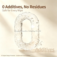 Lingettes biodégradables 100 % végétales pour pattes d'animaux, eau purifiée EDI, formule douce pour le nettoyage quotidien des chiens et des chats, emballage souple portable