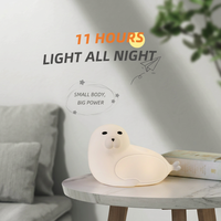Lampe de nuit LED USB avec logo personnalisé, vente en gros, rechargeable, portable, en silicone, lampe pour bébé, commande tactile, lampe de chevet pour chambre à coucher, lampe de nuit pour enfants