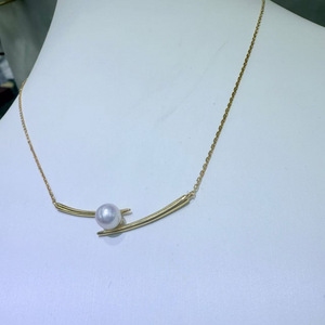 Collar de Perlas de Agua Dulce Naturales de Zhuji para Mujer, 6-7 mm, Redondas, Impecables, Diseño de Palillo de Aurora, Cadena de Clavícula Religiosa Ortodoxa - Product Image 1