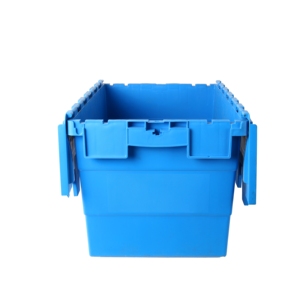 Industrial logistic stackable and nestable plastic storage tote/logistic tote box