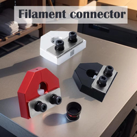 Connecteur de filament rouge, outil de soudage pour imprimante 3D, outil de jonction de filament, soudeur de filament noir, trancheur pour imprimante 3D