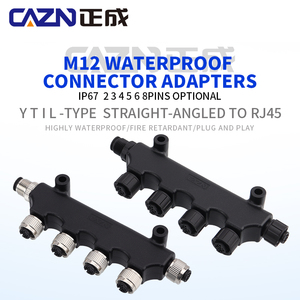 NMEA20005ピンTタイプフィールド取り付け可能なマリンオンボード防水IP67メトリックコネクタM126ウェイオス-メスアダプタ - Product Image 4