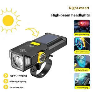 Linterna <span class=keywords><strong>de</strong></span> Largo Alcance para Ciclismo Nocturno con Pantalla Digital <span class=keywords><strong>de</strong></span> Energía Solar BL259007, Venta al por Mayor <span class=keywords><strong>de</strong></span> Fábrica - Product Image 2