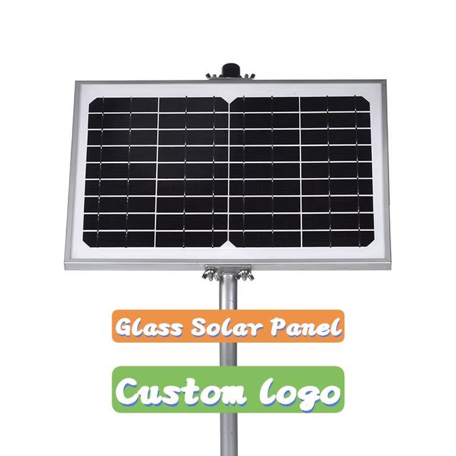 Customized 6V 12V 18V 10W 20W 30W Small Size Solar Panel 3.7V or 12V Battery Charger Glass Mini Solar Panels Mono Cells