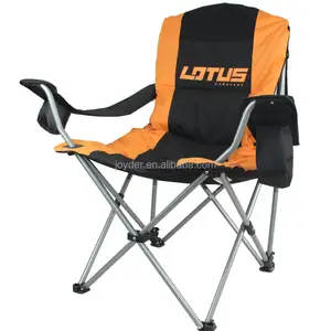 Lüks yastıklı koltuk kamp katlanabilir sandalye, sırt çantası yan kolu soğutucu çanta açık katlanır plaj sandalyeleri büyük XL kamp sandalyesi