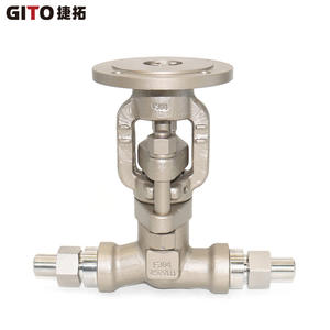 Vanne de coupure électrique de type T haute température haute pression en acier inoxydable P91, vanne de process résistante à l'érosion angulaire - Product Image 2