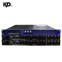 DP448 Procesador de Audio Digital Profesional de 4 Entradas y 8 Salidas, Totalmente Metálico, Montaje en Rack 1U, Procesador de Señales DSP para Escenarios, Bares y KTV