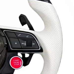 Volant de voiture en cuir perforé personnalisé pour Audi RS3 RS4 RS5 S3 S4 S5 S6 <span class=keywords><strong>RS6</strong></span> A3 A4 A5 Q3 A6 A7 R8 TT S7 Accessoires de voiture - Product Image 4