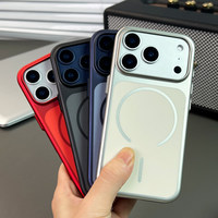 Coque de téléphone magnétique à anneau fin Excimer pour iPhone 18 Pro Max, coque de protection rigide à couverture intégrale pour iPhone 17