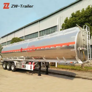 3 एक्सल 45000L 42000L जल ईंधन टैंक ट्रक ट्रेलर ईंधन टैंकर