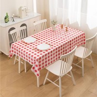Nappe de table en PEVA à carreaux imprimés imperméables Couverture de conception personnalisée de style moderne pour décor de table à manger à la maison